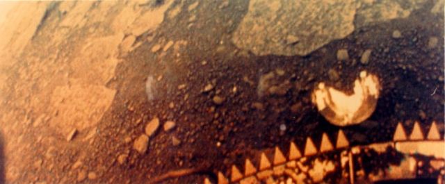 Surface of Venus from Venera 13. Image provided by NASA and the NSSDC